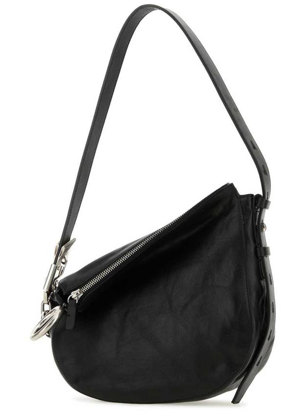 Knight Leather Small Shoulder Bag Black - BURBERRY - BALAAN 3