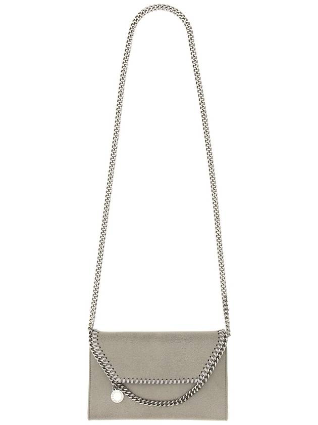 silver Falabella mini shoulder bag light gray - STELLA MCCARTNEY - BALAAN 4