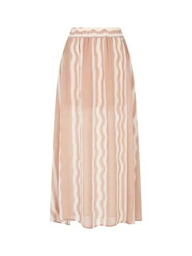 Women s Wave Stripe Banding Skirt Brown 271251 - ARMANI EXCHANGE - BALAAN 1