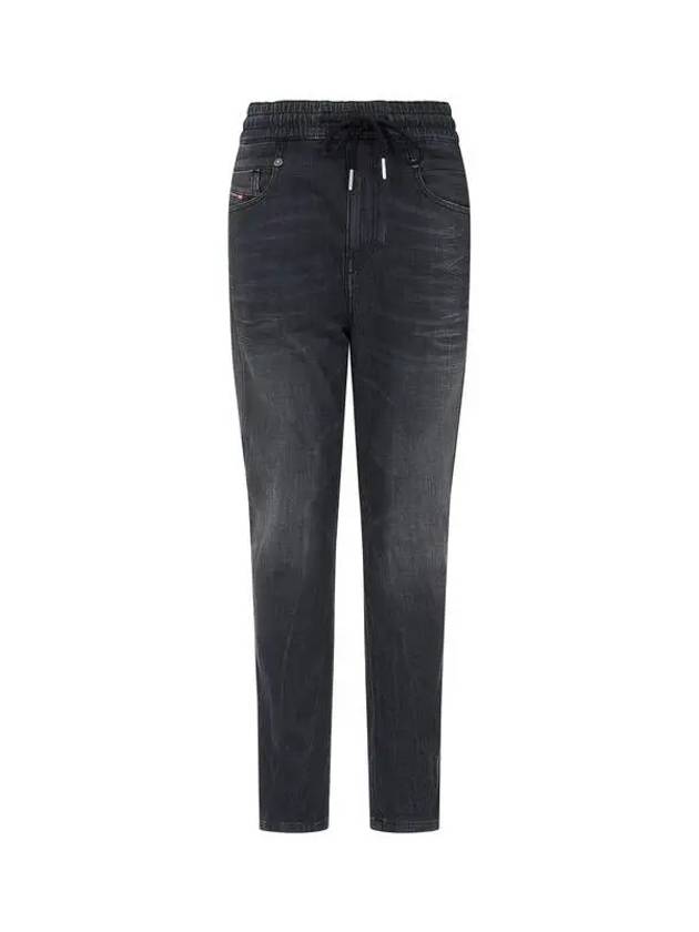 Women's String Boyfriend Jogg Jeans D FAYZA JOGG Washed Black 270242 - DIESEL - BALAAN 1