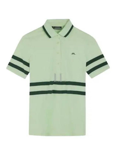 Women's Moira Polo Shirt Patina Green - J.LINDEBERG - BALAAN 2