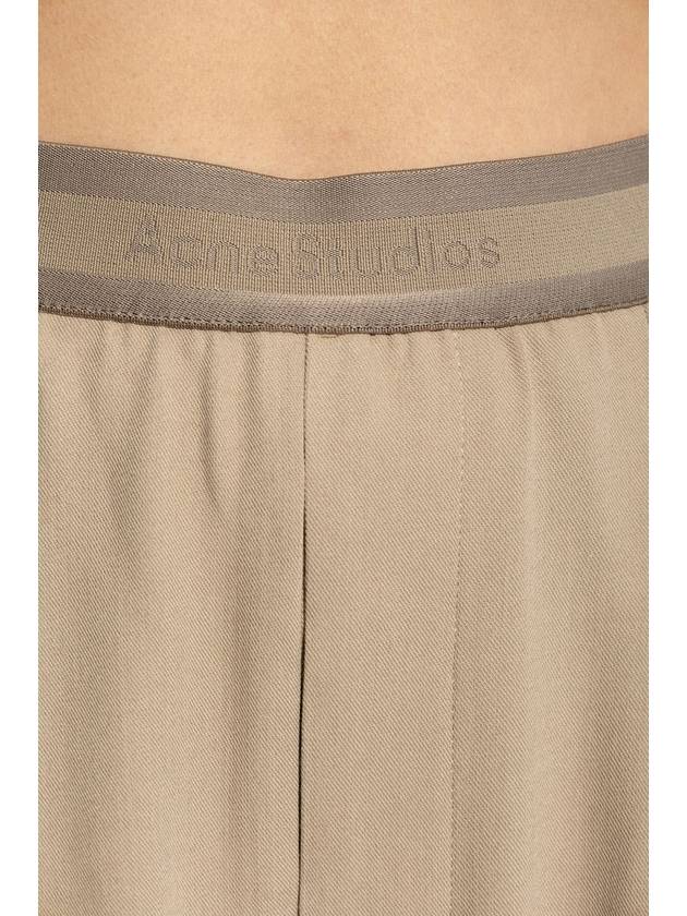 Acne Studios Pleated Trousers, Women's, Beige - ACNE STUDIOS - BALAAN 5