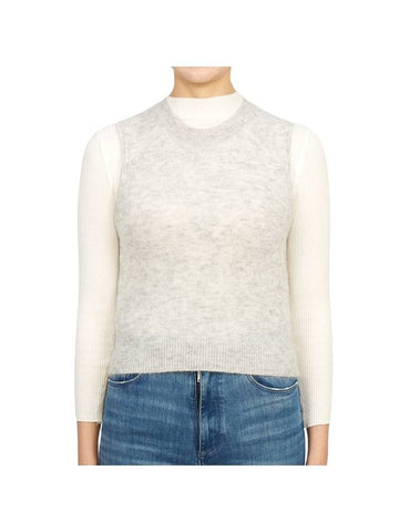 Ametis Knit Vest Light Grey - ISABEL MARANT - BALAAN 1