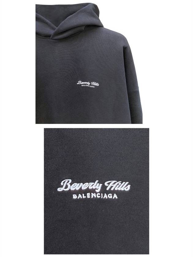 Beverly Hills Embroidered Hoodie Black - BALENCIAGA - BALAAN 6