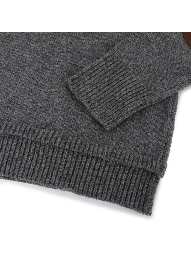 Back Stitch Elbow Patch Knit Top Grey - MAISON MARGIELA - BALAAN 5