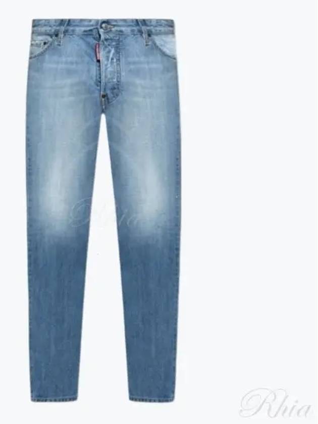 Mid-Rise Slim Fit Jeans Blue - DSQUARED2 - BALAAN 2