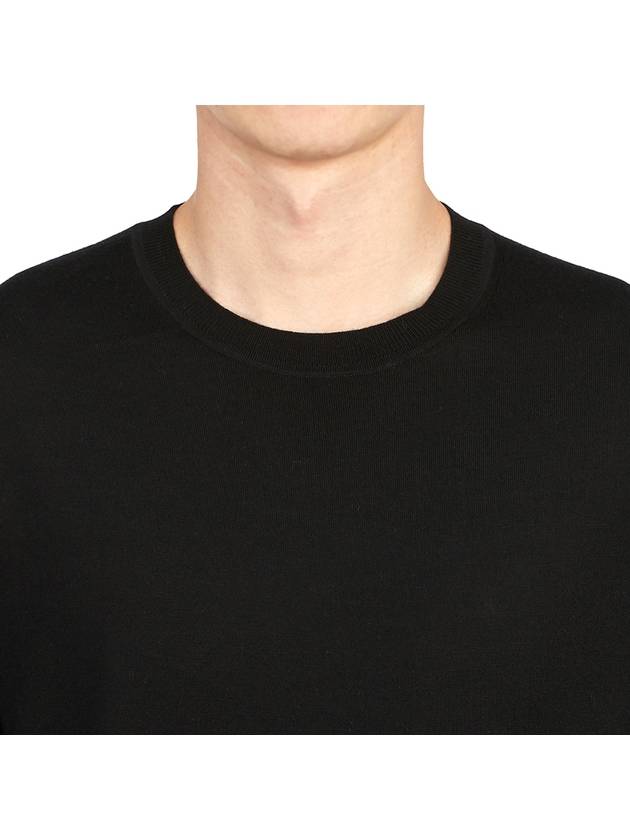 Crew Neck Wool Knit Top Black - THEORY - BALAAN 7