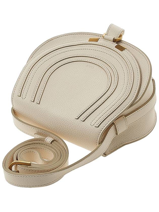 Marcie Saddle Small Grained Leather Cross Bag Ivory - CHLOE - BALAAN 5