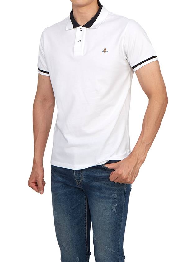 Classic ORB Logo Polo Shirt White - VIVIENNE WESTWOOD - BALAAN 7