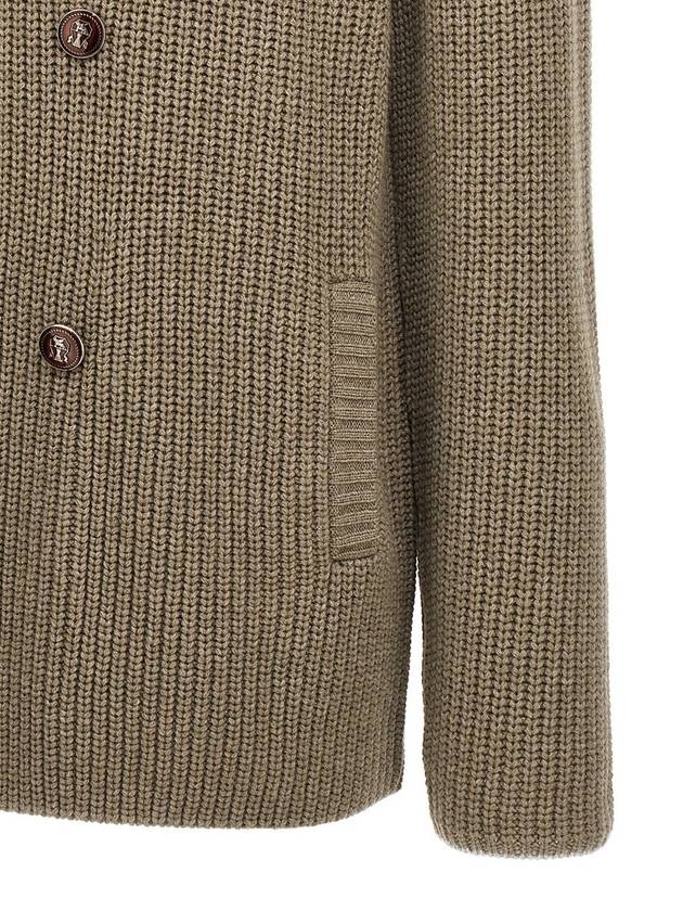 Brunello Cucinelli Double-Breasted Cardigan - BRUNELLO CUCINELLI - BALAAN 4