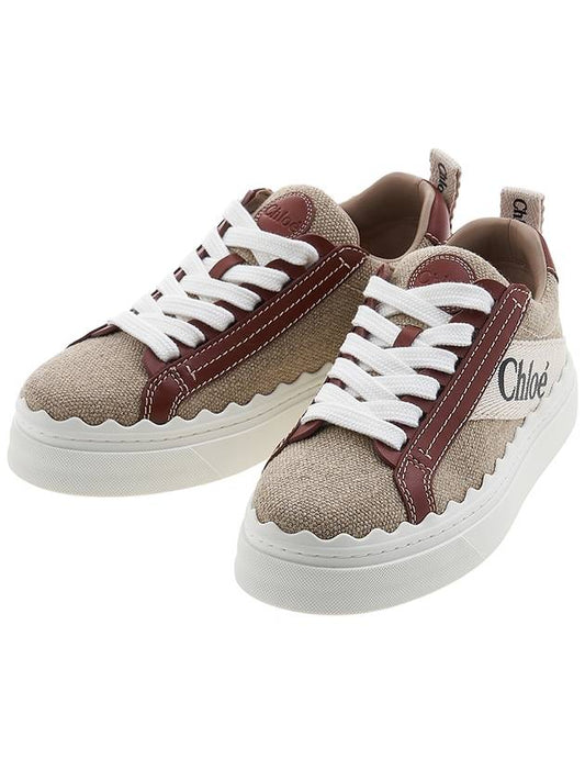 Lauren Leather Converse Low Top Sneakers Brown - CHLOE - BALAAN 2