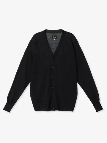 V neck cardigan black MR325BLACK - NEEDLES - BALAAN 1