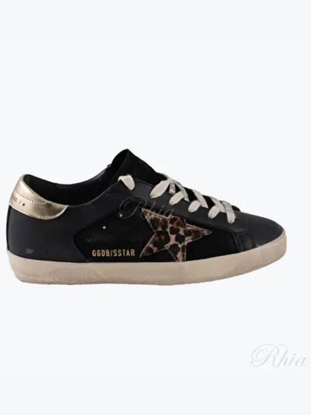 Superstar Leopard Star Low Top Sneakers Gold Black - GOLDEN GOOSE - BALAAN 2