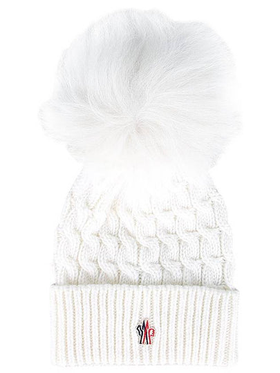 Grenoble Pom Wool Beanie 3B00008 0402A 002 - MONCLER - BALAAN 2