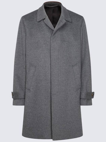 Lardini Grey Wool Coat - RVR LARDINI - BALAAN 1