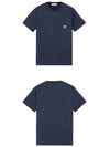 Wappen Logo Patch Pocket Short Sleeve T-Shirt Navy - STONE ISLAND - BALAAN 5