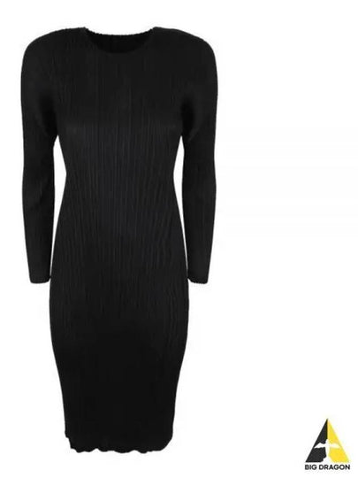 MC September Pleated Midi Dress Black - ISSEY MIYAKE - BALAAN 2