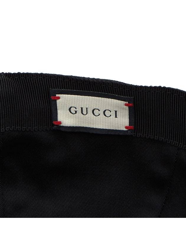 Original GG Web Supreme Canvas Baseball Ball Cap Black - GUCCI - BALAAN 9