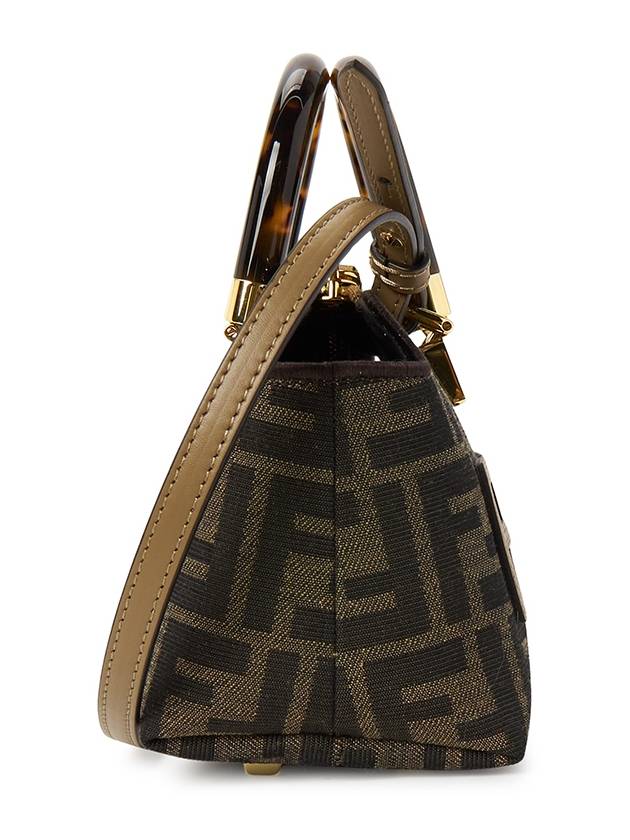 By The Way Monogram Mini Tote Bag Brown - FENDI - BALAAN 3