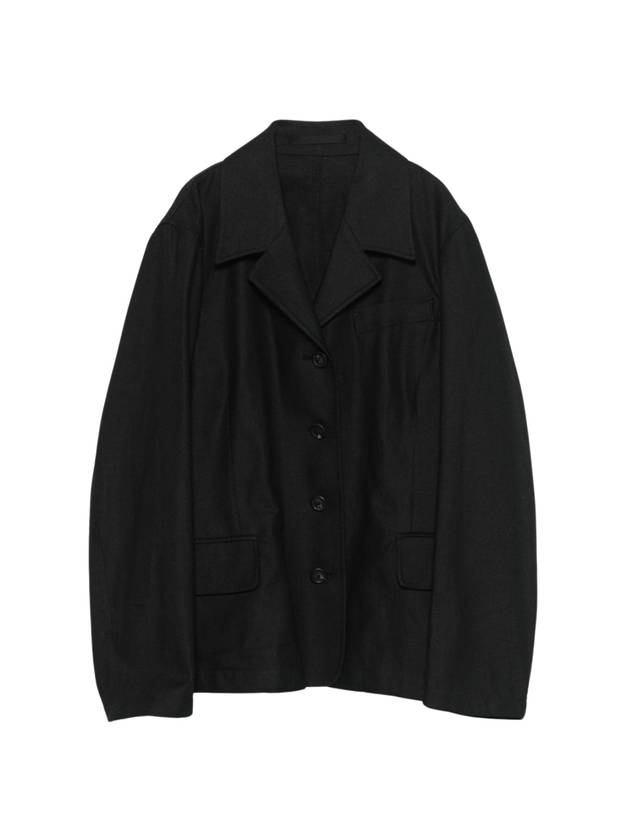 Sweep Draping Canvas Jacket Black - OUR LEGACY - BALAAN 1