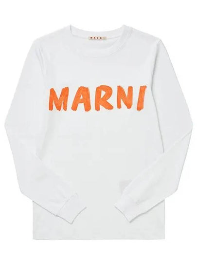 Logo Long Sleeve T-Shirt White - MARNI - BALAAN 2