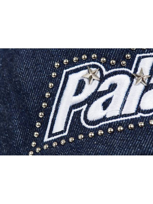 studded denim trucker ball cap indigo - PALACE - BALAAN 4