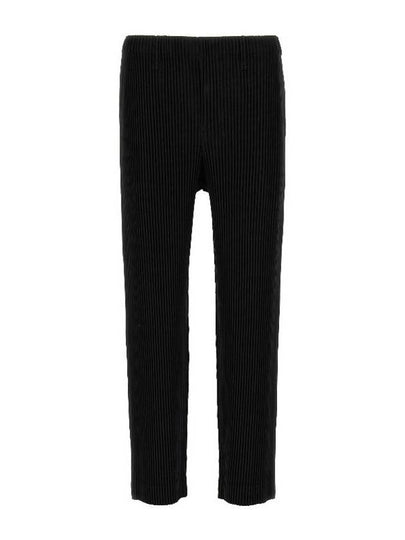 Basic Pleated Straight Pants Black - ISSEY MIYAKE - BALAAN 2