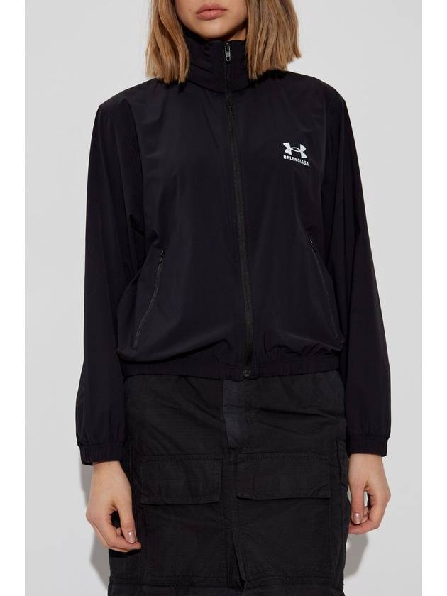 Balenciaga Jacket With Hood Hidden In Collar, Women's, Black - BALENCIAGA - BALAAN 3