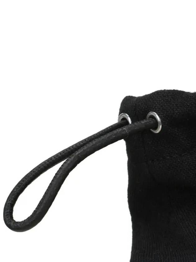 Logo Patch Leather Bucket Cross Bag Black - MAISON MARGIELA - BALAAN 9