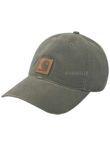 Odessa Ball Cap Hat Dusty Olive - CARHARTT - BALAAN 1