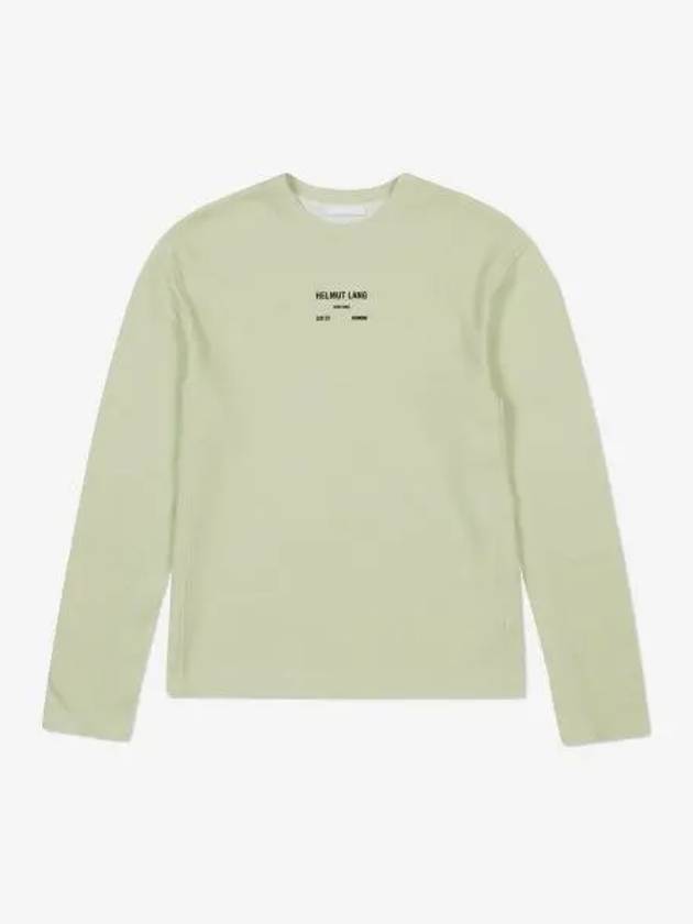 Helmut Lang Logo Long Sleeve T Shirt Lucid Green N02HM5031FH - HELMUT LANG - BALAAN 2