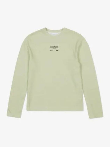 Logo Long Sleeve T-Shirt Lucid Green - HELMUT LANG - BALAAN 1