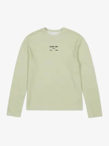 Logo Long Sleeve T-Shirt Lucid Green - HELMUT LANG - BALAAN 1