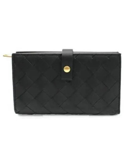 Intrecciato French Half Wallet Black - BOTTEGA VENETA - BALAAN 2