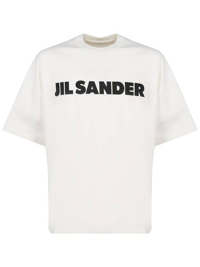 Men's Logo Cotton Short Sleeve T-Shirt White - JIL SANDER - BALAAN 2