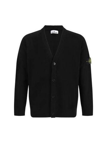 Stone Island Cardigan 8115523B4 V0029 BLACK - STONE ISLAND - BALAAN 1