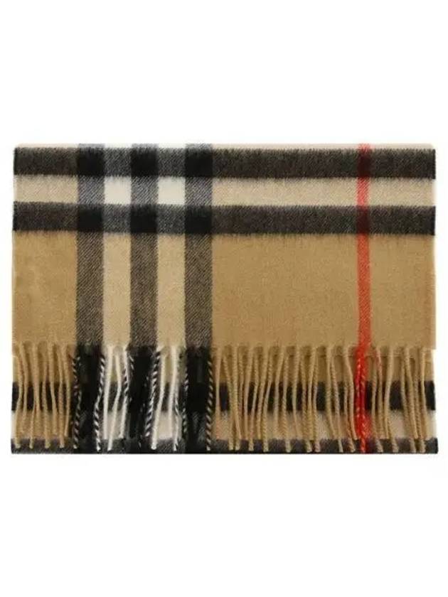 Classic Check Cashmere Beige Muffler 270819 - BURBERRY - BALAAN 1