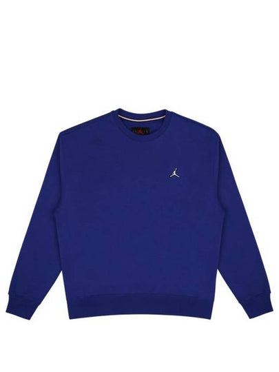 Men's Jordan Essential Fleece Crew Long Sleeve T-Shirt Blue - NIKE - BALAAN 2