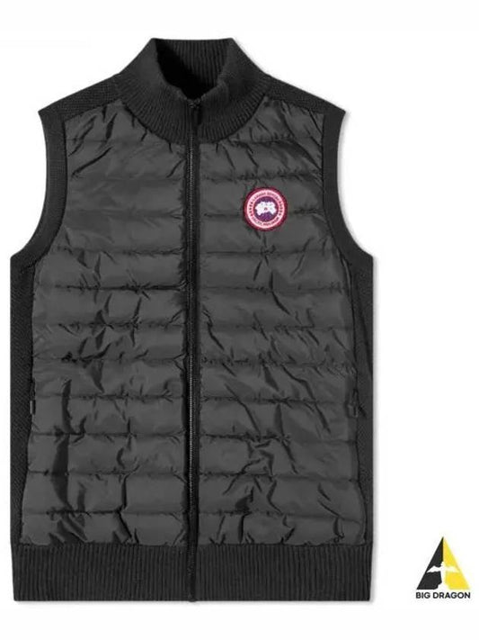 Hybrdige Slim Fit Merino Wool Padded Vest Black - CANADA GOOSE - BALAAN 2