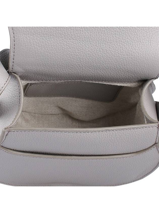 Marcie Saddle Small Grained Leather Cross Bag Grey - CHLOE - BALAAN 10