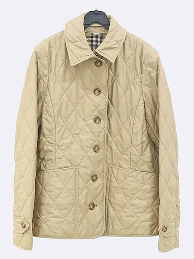 8023321 Beige color diamond quilted jacket - BURBERRY - BALAAN 1