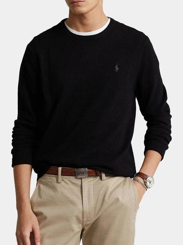 Logo Basic Pullover Knit Top Black - POLO RALPH LAUREN - BALAAN 3