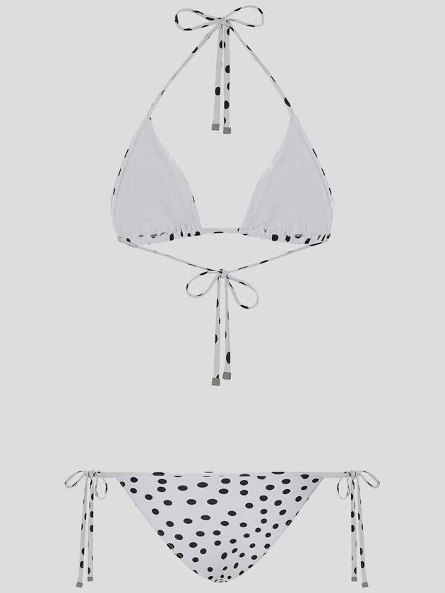 Polka dot print triangle cup bikini set O8A02JFSG8C - DOLCE&GABBANA - BALAAN 3