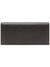 Men's Logo Pebble Grain Leather Long Wallet Brown - THOM BROWNE - BALAAN 5