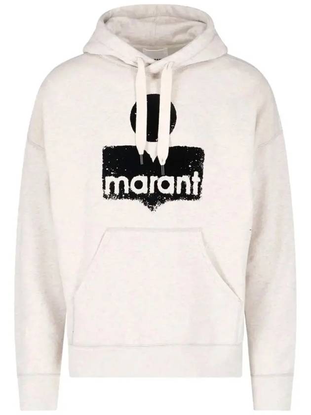 Miley Big Logo Hoodie Ecru - ISABEL MARANT - BALAAN 3