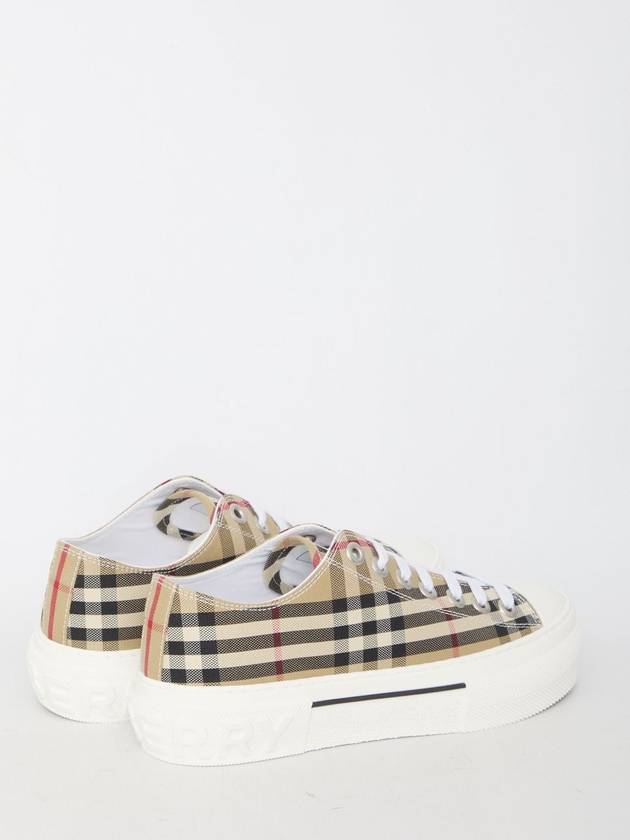 Vintage Check Cotton Sneakers Archive Beige - BURBERRY - BALAAN 4