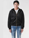 Monogram Parsons Bunny Hooded Zip-Up Black - MOOSE KNUCKLES - BALAAN 3