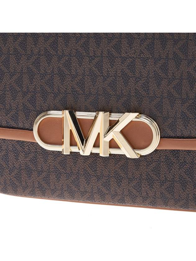 Parker Medium Logo Shoulder Bag Brown - MICHAEL KORS - BALAAN 8