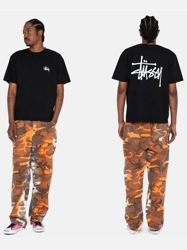 Basic Short Sleeve T-Shirt  Black - STUSSY - BALAAN 2