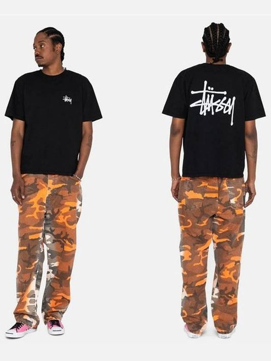 Basic Short Sleeve T-Shirt  Black - STUSSY - BALAAN 2